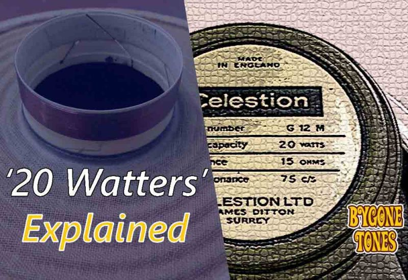 Celestion Greenback 20 Watt G12M Explained