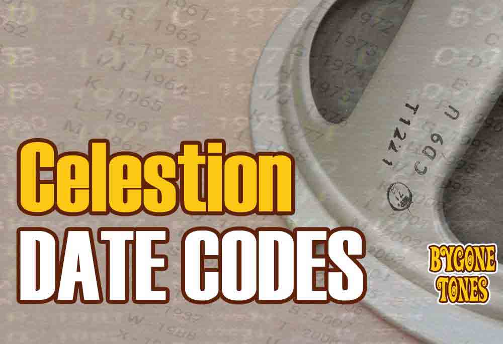 Celestion Date Codes